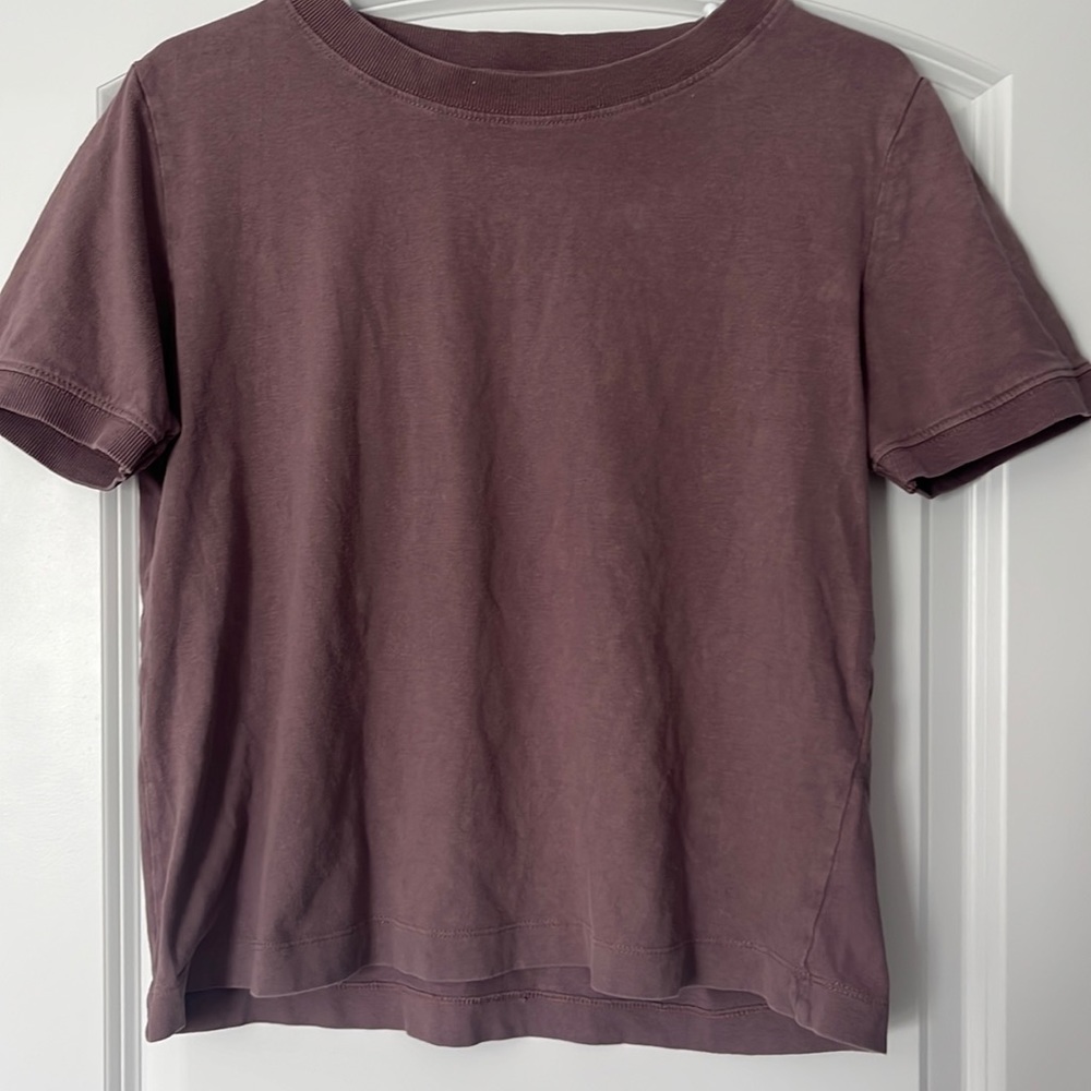 Zara Girls Purple Basic Tee (Size L)